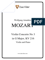 Mozart Concerto No 3