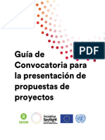 Guía - Convocatoria Para La Presentación de Propuestas de Proyectos de Spotlight-Oxfam