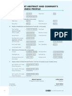 Balance Sheet Abstract