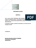 DROGUERIAS GALENO certificado