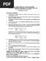 Download NSEP 2010 2011 Question Paper Solution by Aryan Classes SN45310463 doc pdf