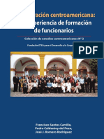 La Integracion Centroamericana Una Experiencia de Formacion de Funcionarios PDF