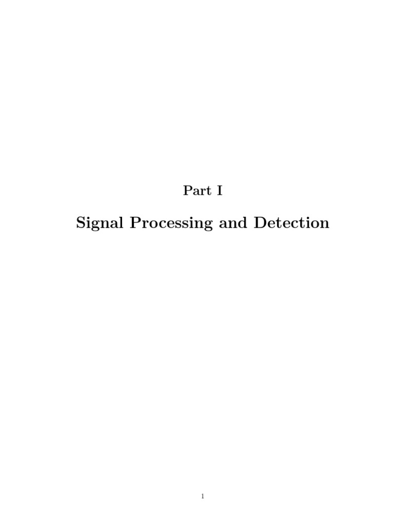 Signal Processing and Detection PDF PDF Modulation Basis (Linear