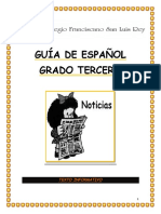 Guía de Español Grado Tercero