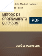 Metodo de Ordenamiento Quicksort