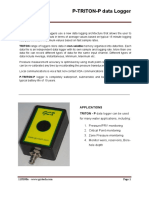 PTRI-P Plastic Case Pressure Logger Datasheet