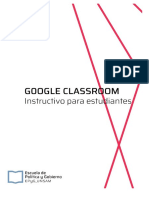 Instructivo para Estudiantes en El Uso de Google Classroom PDF