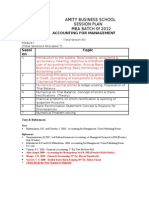 Daa40session Plan MBA 2012 (AFM)