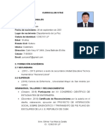 MODELOCURRICULUM VITAE