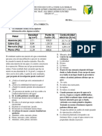 Evaluación Propiedades de La Materia 10 2020 PDF