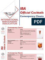 IBA Official Cocktails - Contemporary Classics
