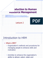 HRM - Lecture 2