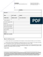 Consejería de Trabajo - CUESTIONARIO PERSONAL