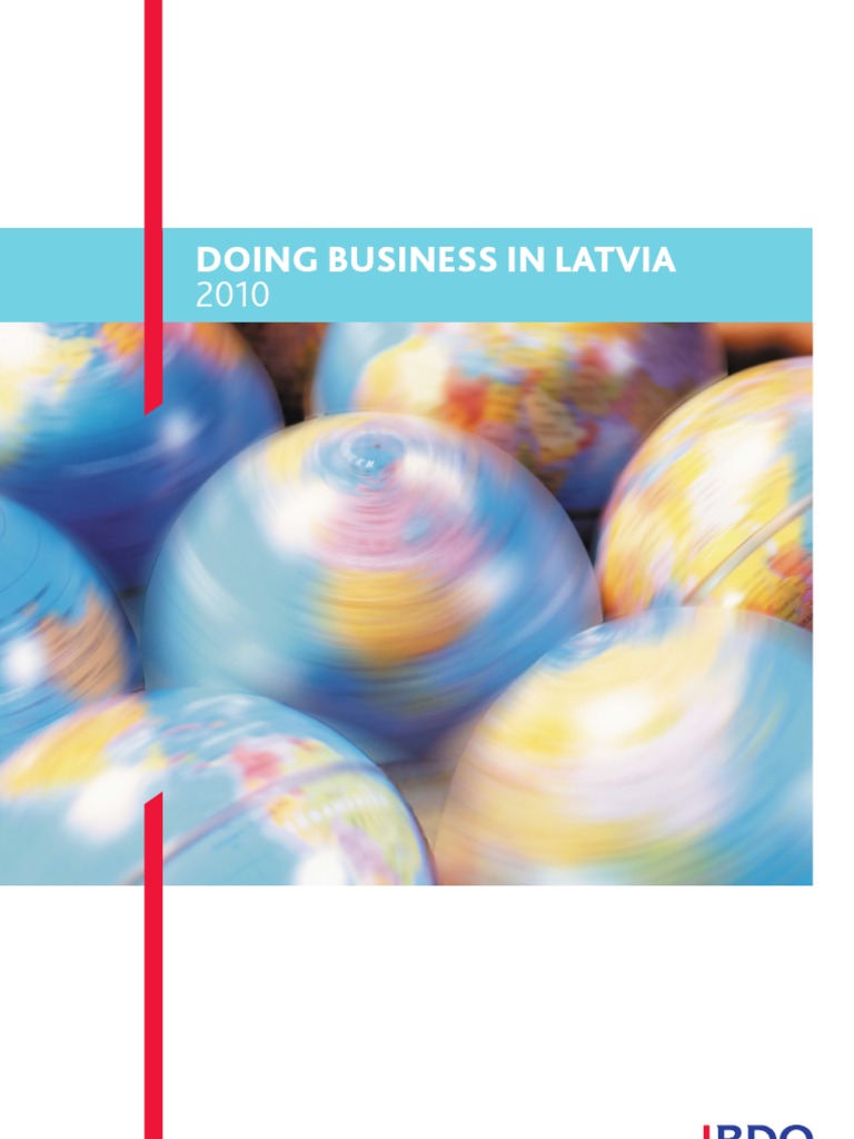 Doing Business in Latvia 2010 PDF Latvia Taxes