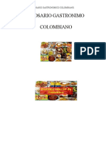 Glosario Gastronimo Colombiano