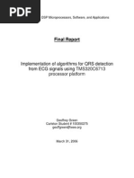 Implementation of Algorithms For QRS Detection From ECG Signals Using