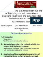 Estimating lightning current distributions at ground level