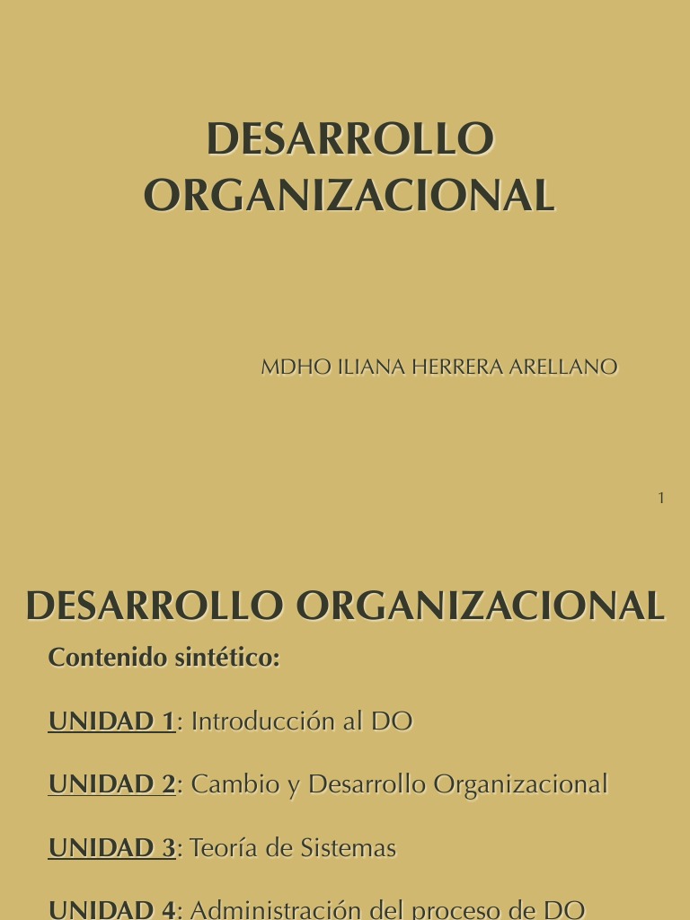 Guía de Desarrollo Organizacional | PDF | Desarrollo organizacional