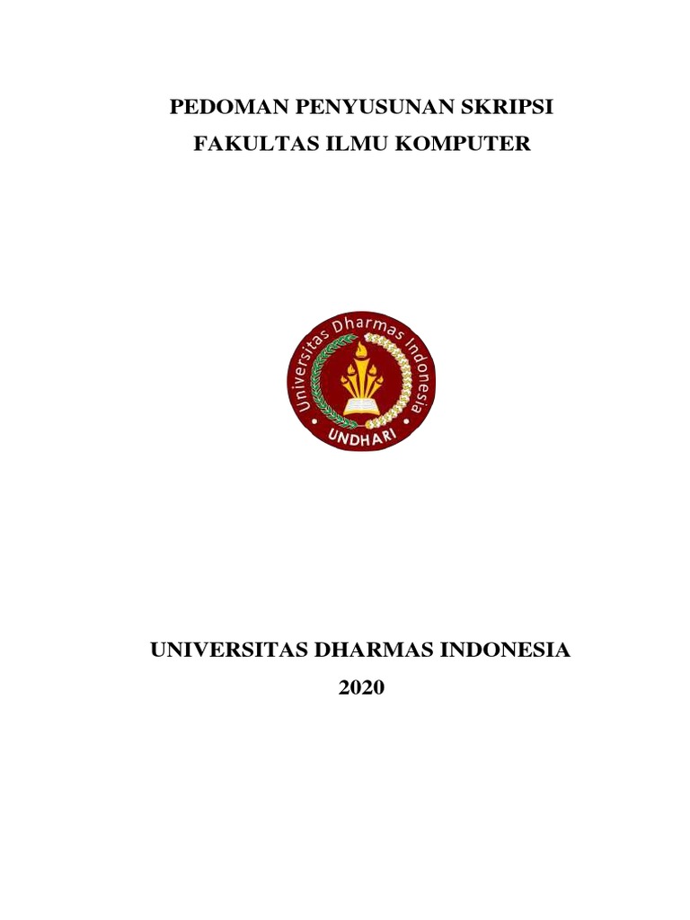 Panduan Skripsi Fakultas Ilmu Komputer | PDF
