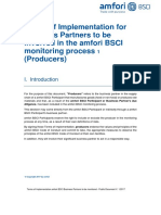 Amfori Bsci Terms of Implementation For Business Partners To Be Involved in The Amfori Bsci Monitoring Process Producers PDF