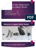 MINERAL DAN KEGUNAAN LOGAM ALKALI TANAH