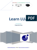 Learn Lua - تعلم اساسيات لغة لوا PDF
