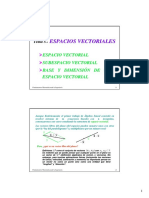 Espacios Vectoriales