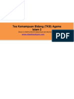 Tes Kemampuan Bidang (TKB) Agama Islam 2