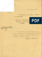 Rapport du Gouverneur Repiquet à destination du Ministre des Colonies mars 1922