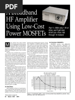 HF Amplifier Uisng Low Cost Power Mosfet - Irf510