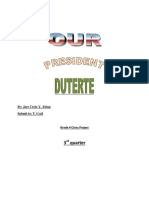 Grade 4 Civics Project on President Rodrigo Duterte's Infrastructure Projects