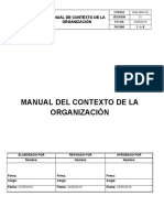 Manual Contexto de La Organización