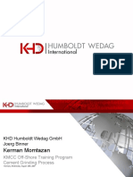 2007 08 27 KermanMomtazan KHD OFF ShoreTraining Program CementGrindingProcess