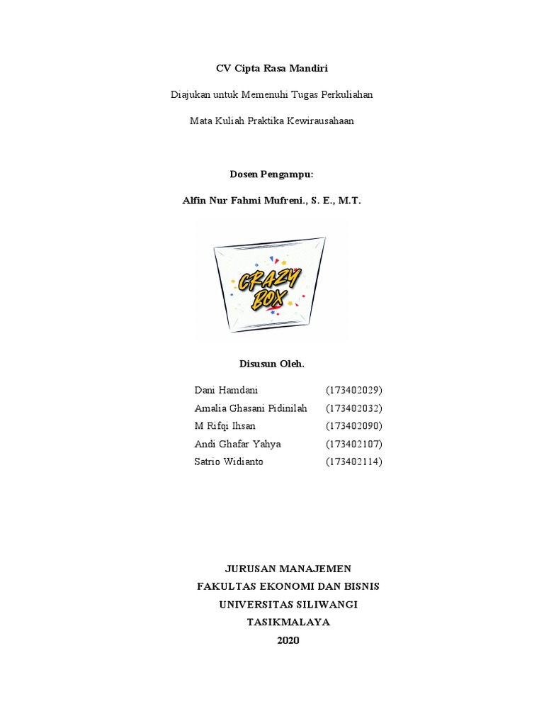 Cipta Rasa Mandiri | PDF | Memasak, Makanan, & Anggur