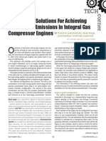 Combustion Solutions For Achieving Low Exhaust Emissions in Integral Gas Compressor Engines