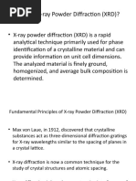 X-Ray Diffraction