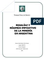 Tesis Impuestos y Regalias Mineras en Argentina PDF