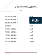 Latihan Ungkapan Algebra Iii Form 1 2019