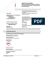 ABC Dry Chemical Safety Data Sheet