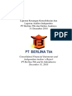 PT Berlina Tbk 2018 Financials