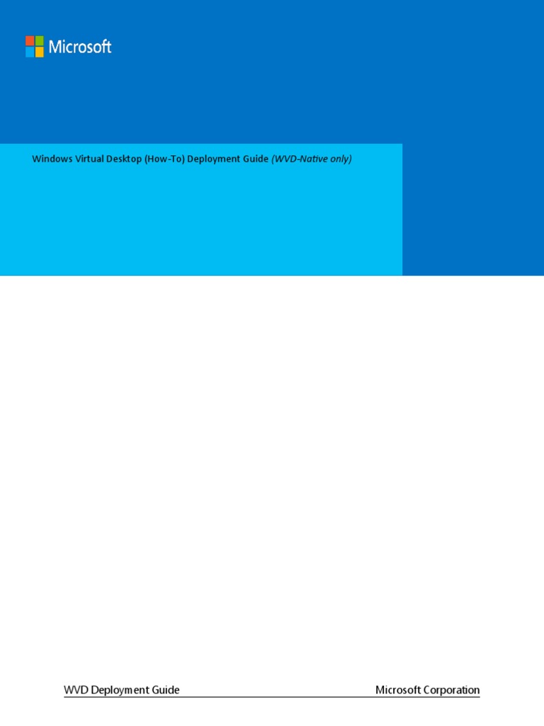 WVD Deployment (HOW) Guide-V1.2 | PDF | Desktop Virtualization ...
