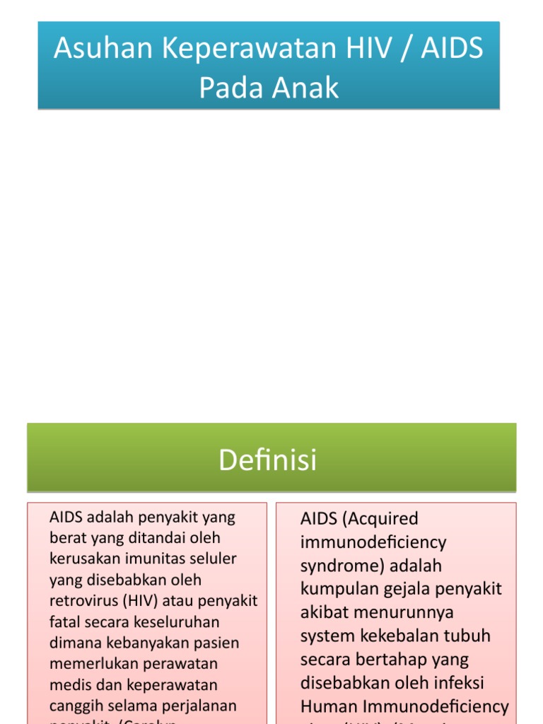 Askep Hiv Aids Pada Anak | PDF | Kesehatan Holistik | Sains & Matematika