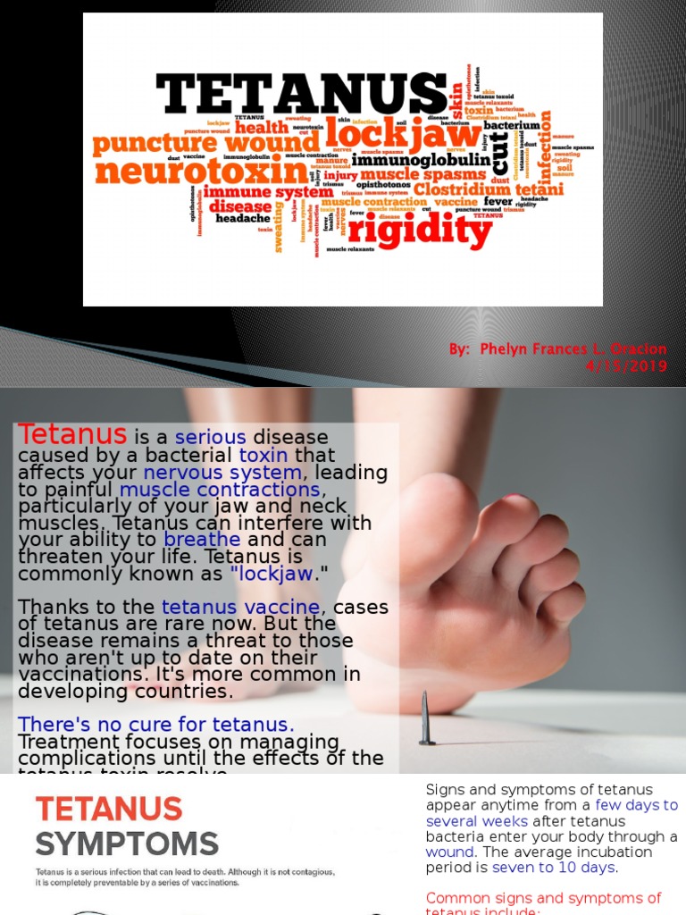 Tetanus: Prevention & Care Guide | PDF | Wound | Diseases And Disorders