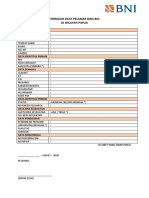 Formulir Data Pelamar Bina Bni 2020