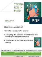 INSTRUCTIONAL DECISION IN ASSESSMENT