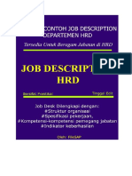 Contoh Job Description HRD PDF