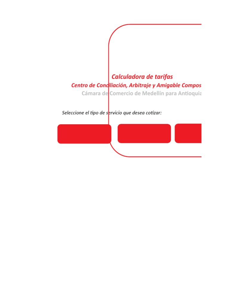 Calculadora de Tarifas Camara de Comercio PDF Salario mínimo Gobierno