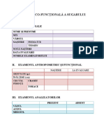 FIȘA CLINICO-FUNCTIONALA A SUGARULUI 