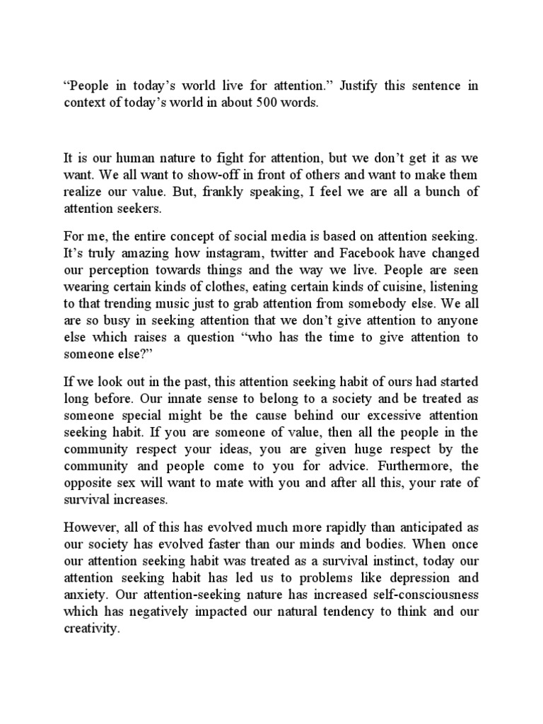 Graded Written Paper | PDF | Attention | Neuroscience