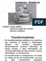 Transformadores estáticos em  ou menos